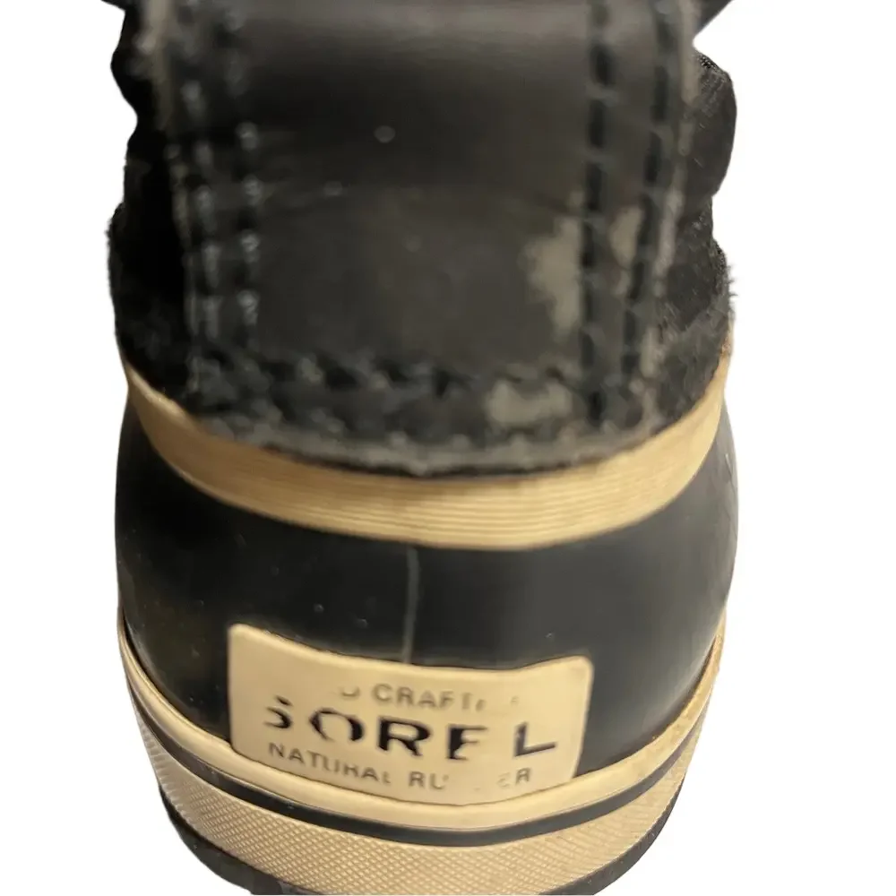 Sorel Winter Carnival Boots Black Women’s Size 8 waterproof 1964 pac nylon snow - Picture 6 of 9
